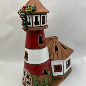 Faro-quemador con casita