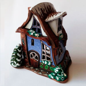 Quemador Casita de Navidad con nieve
